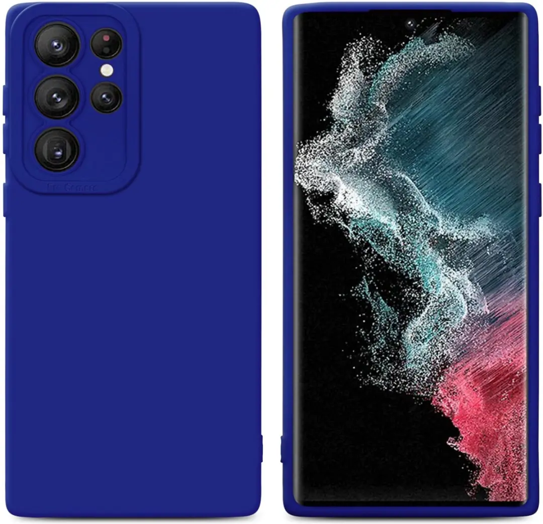 Cadorabo Hoesje geschikt voor Samsung Galaxy S22 ULTRA in FLUID BLAUW
