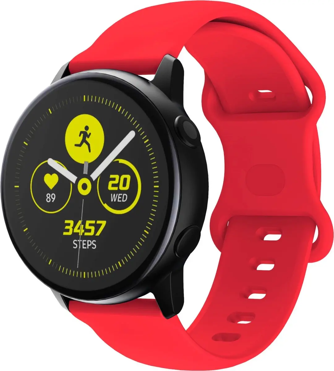 Cadorabo Silicone bandje 20mm geschikt voor Samsung Galaxy Watch 42mm / 3 / 4 /