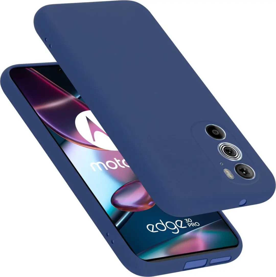 Cadorabo Hoesje geschikt voor Motorola EDGE 30 PRO / EDGE+ in LIQUID BLAUW