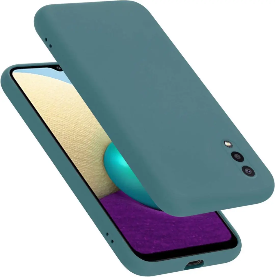 Cadorabo Hoesje geschikt voor Samsung Galaxy A02 / M02 in LIQUID GROEN