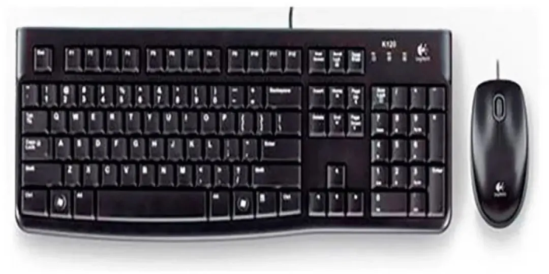 Logitech MK120 Toetsenbord & Muis - QWERTY Portugees - Zwart - afbeelding 6 van 6