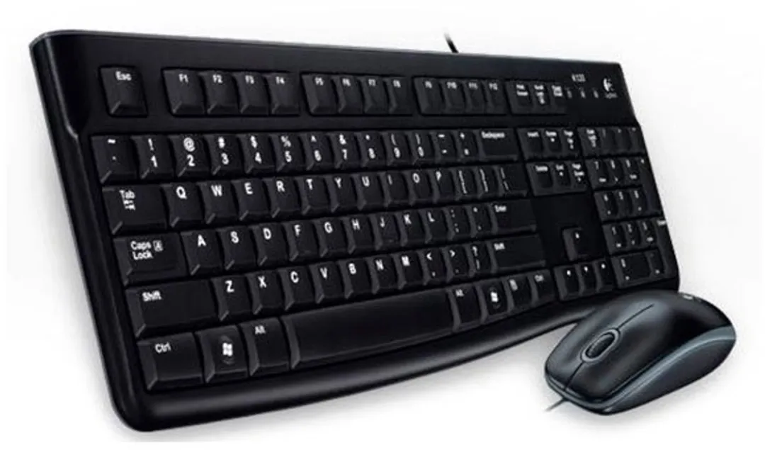 Logitech MK120 Toetsenbord & Muis - QWERTY Portugees - Zwart