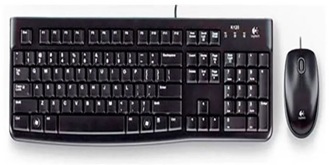 Logitech MK120 Toetsenbord & Muis - QWERTY Portugees - Zwart