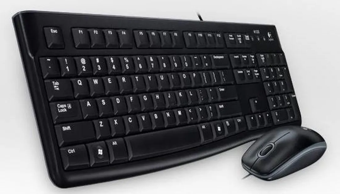 Logitech MK120 Toetsenbord & Muis - QWERTY Portugees - Zwart