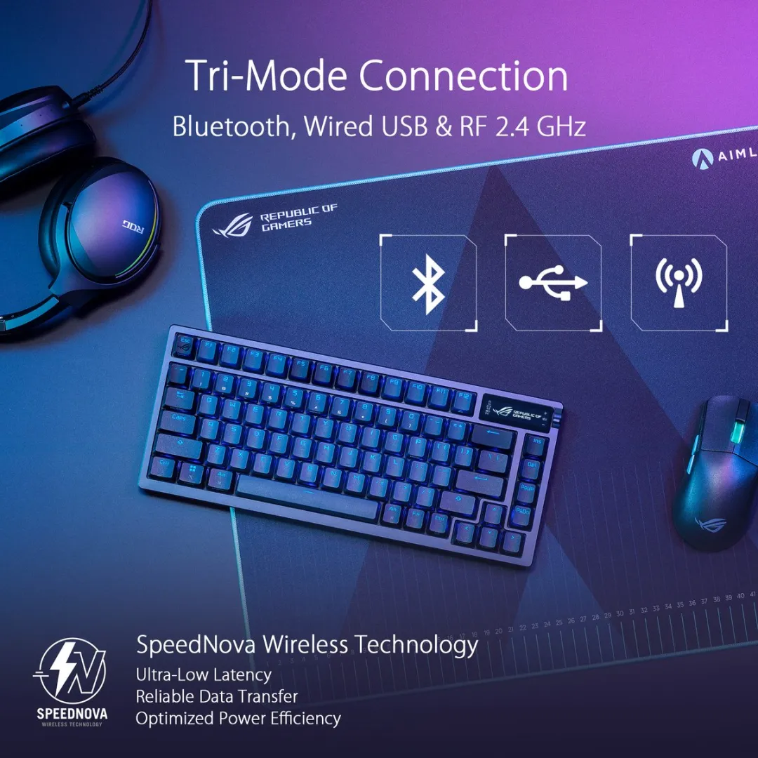 ASUS ROG Azoth Toetsenbord - TKL - Zwart