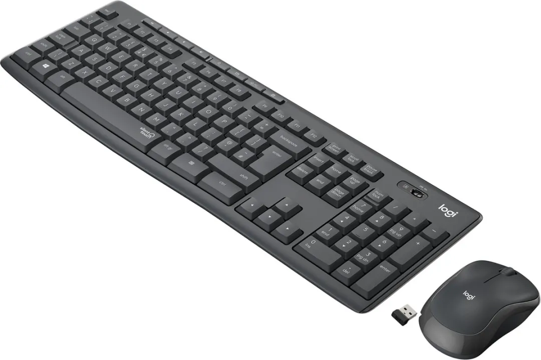Logitech MK295 Draadloos Toetsenbord & Muis - Spaans - Zwart