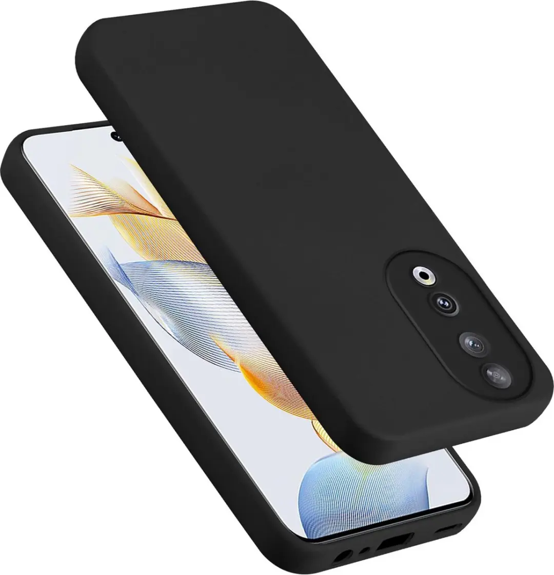 Cadorabo Hoesje geschikt voor Honor 90 in LIQUID ZWART