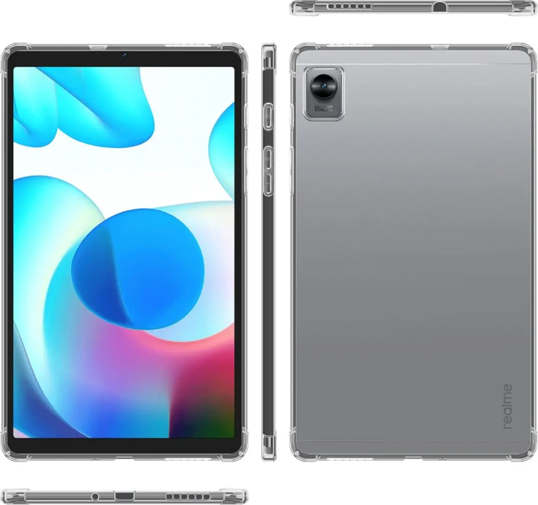 Cadorabo Hoesje geschikt voor Realme Pad Mini in VOLLEDIG TRANSPARANT TPU Ultra