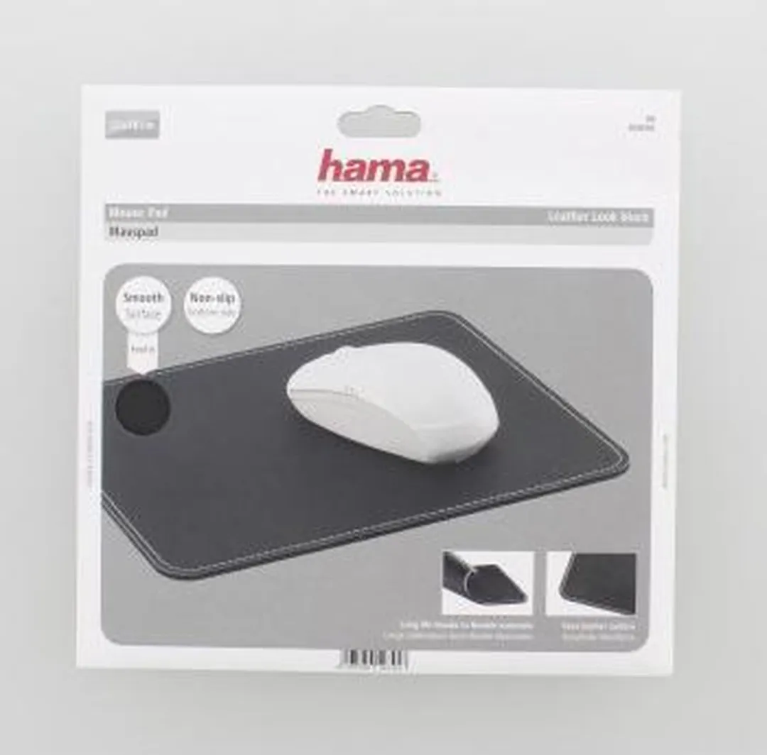Hama Leather Look Muispad - Zwart