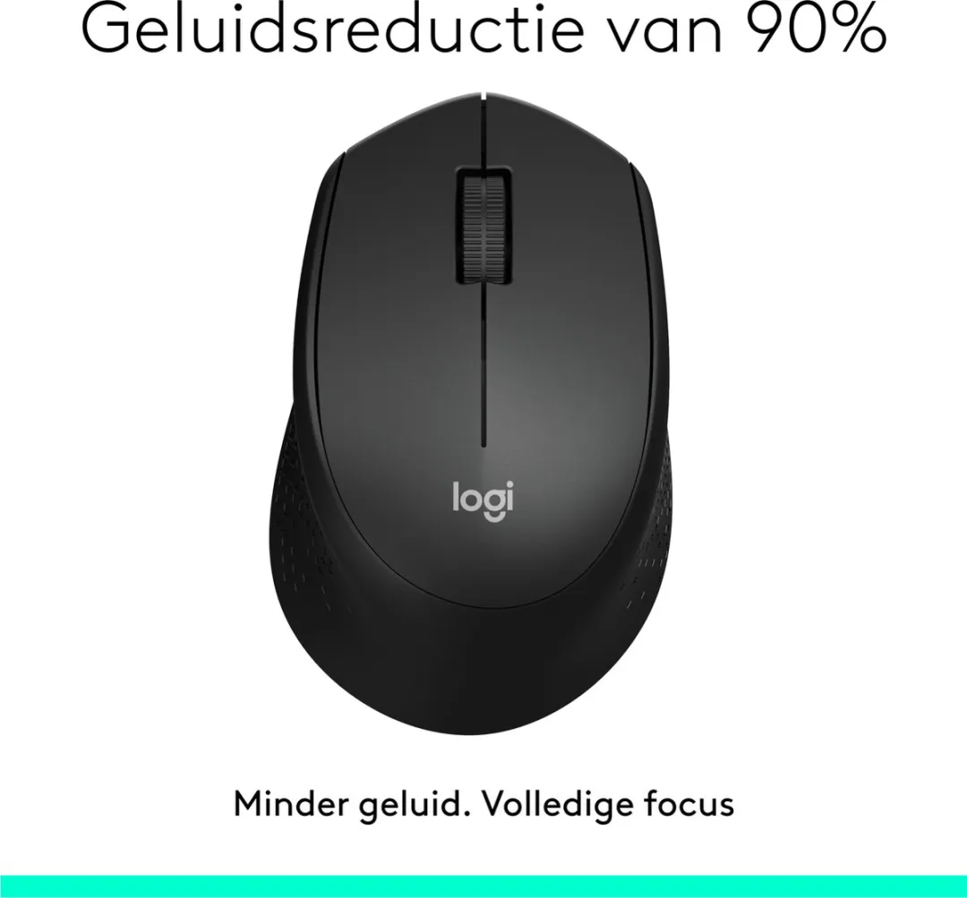 Logitech M330 Silent Plus Draadloze Muis - Zwart