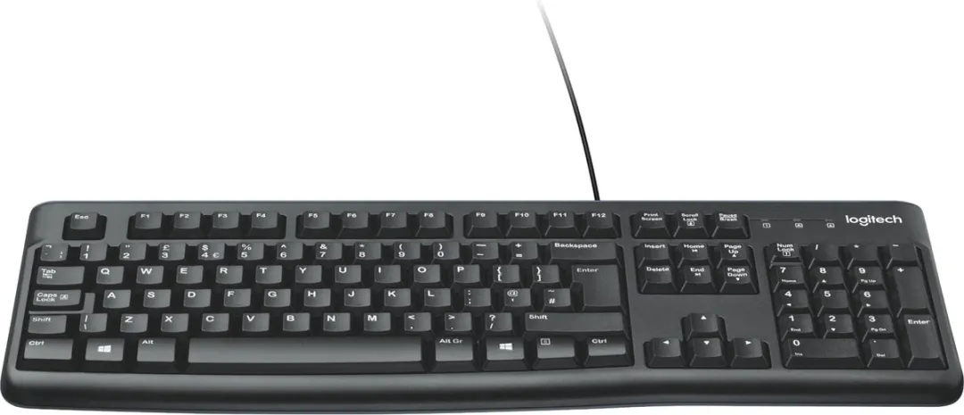 Logitech K120 Bedraad Toetsenbord ISO - Zwart