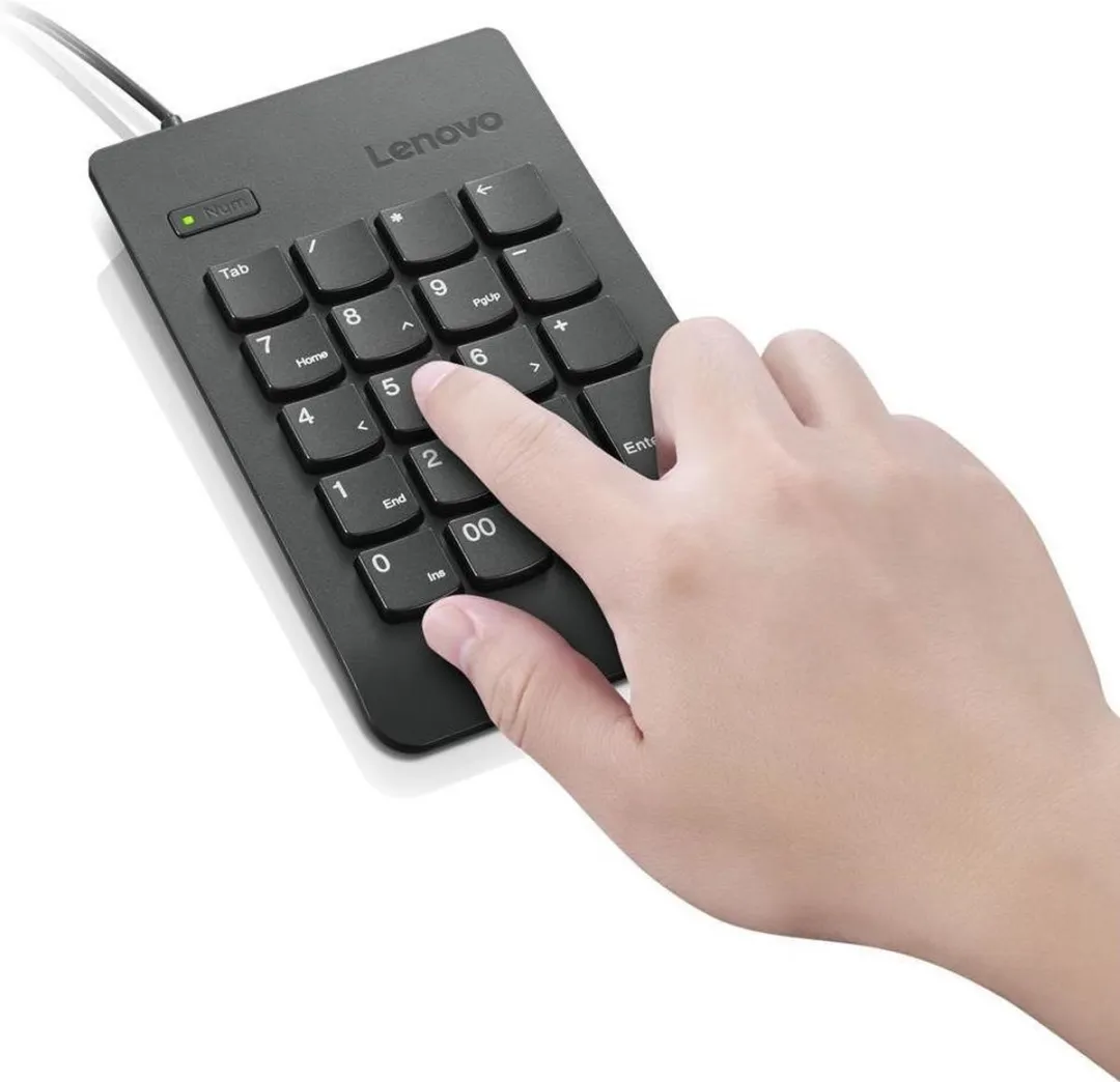Lenovo Numeriek USB-Toetsenblok Gen II 4X30M56887 - Zwart