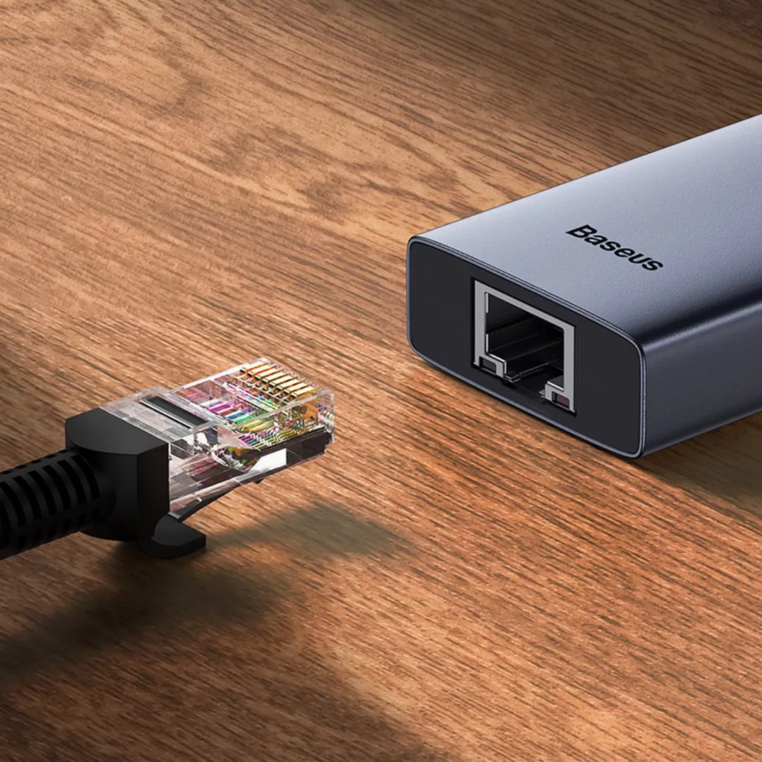 Baseus ULTRAJOY 7-in-1 USB Hub - Grijs
