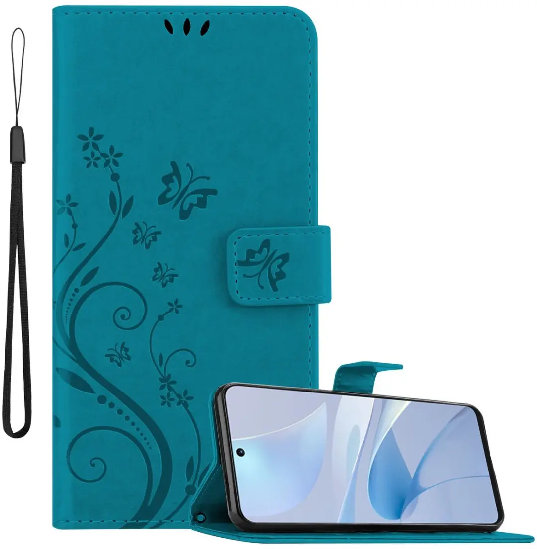Cadorabo Hoesje geschikt voor Huawei Nova 13i in BLOEMEN BLAUW