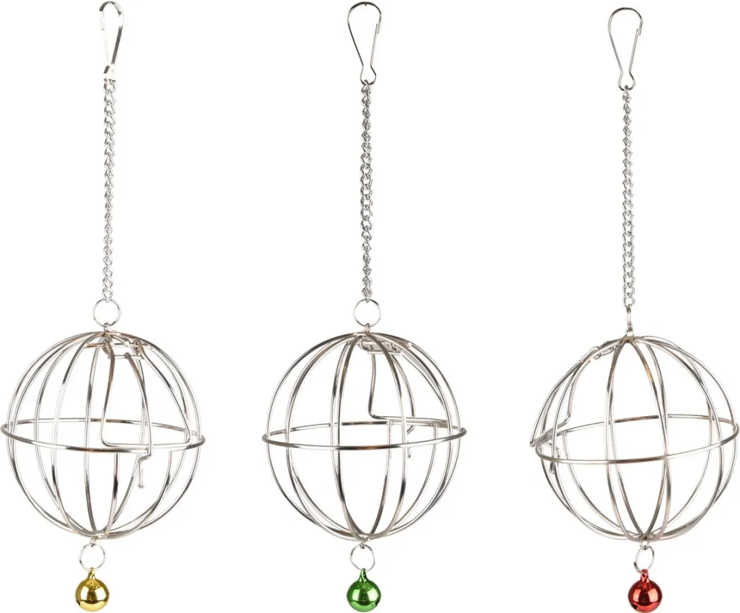 Flamingo Knaagdiervoerbak Groentekorf 9cm - Zilver - afbeelding 6 van 6