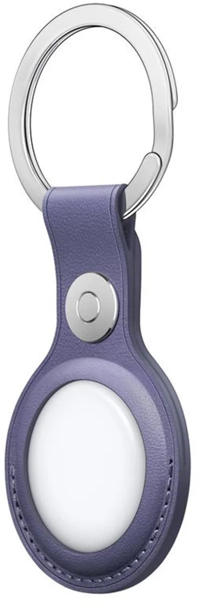 Apple Leather Key Ring voor AirTag - Paars