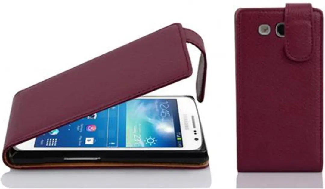 Cadorabo Hoesje geschikt voor Samsung Galaxy EXPRESS 2 in BORDEAUX PAARS