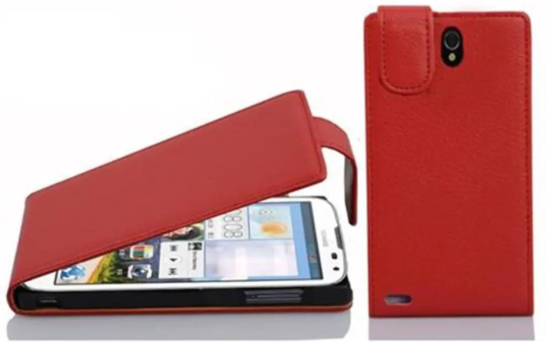 Cadorabo Hoesje geschikt voor Huawei ASCEND G610 in INFERNO ROOD