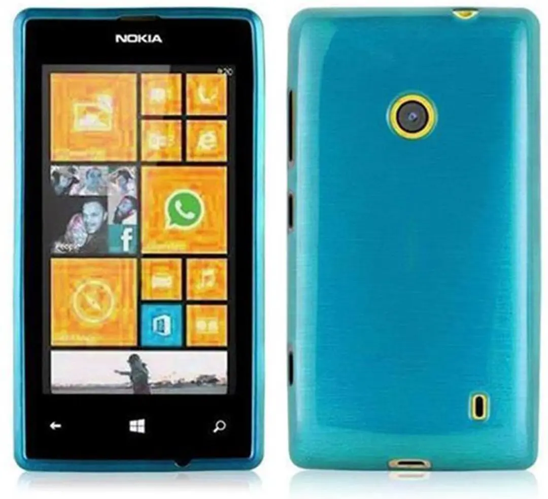 Cadorabo Hoesje geschikt voor Nokia Lumia 525 in TURKOOIS