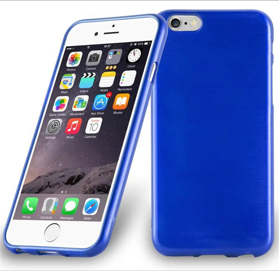 Cadorabo Hoesje geschikt voor Apple iPhone 6 / 6S in BLAUW