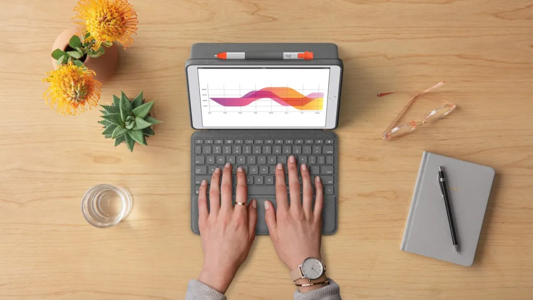 Logitech Combo Touch Toetsenbord iPad 7e Gen - Grafiet