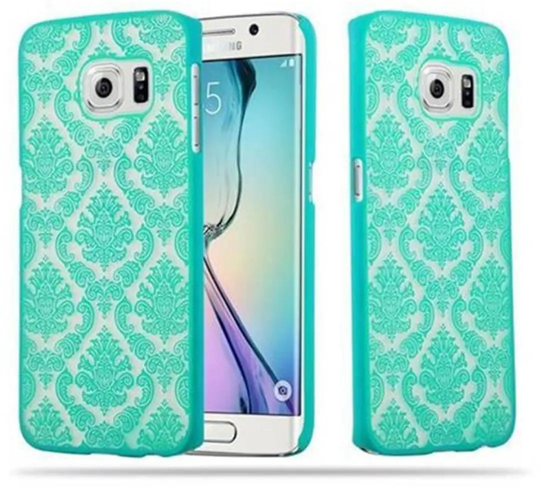 Cadorabo Hoesje geschikt voor Samsung Galaxy S6 EDGE in GROEN