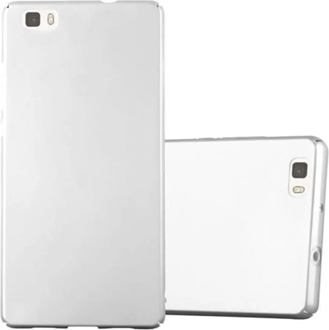 Cadorabo Hoesje geschikt voor Huawei P8 LITE 2015 in METAAL ZILVER