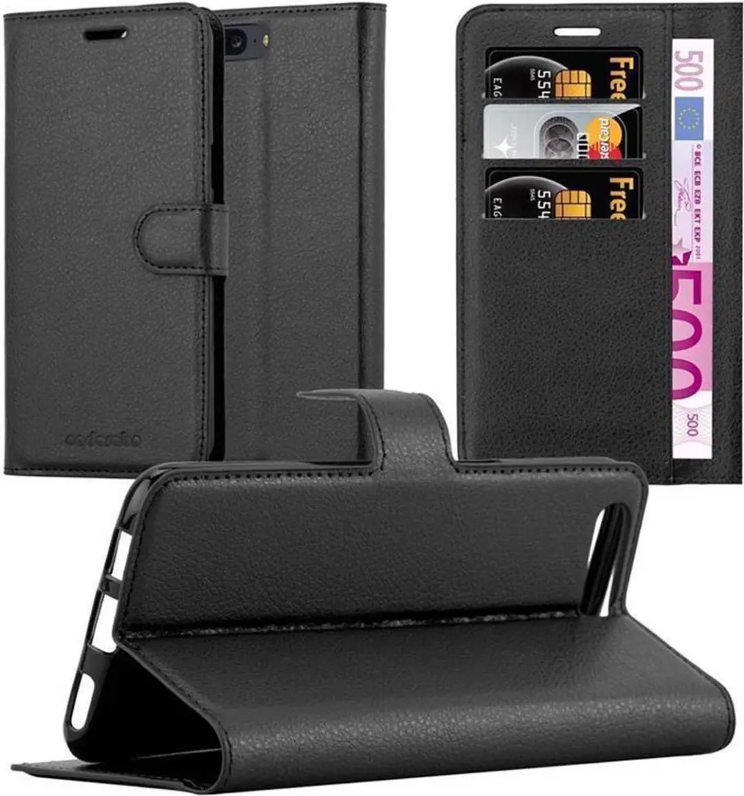 Cadorabo Hoesje geschikt voor OnePlus 5 in PHANTOM ZWART