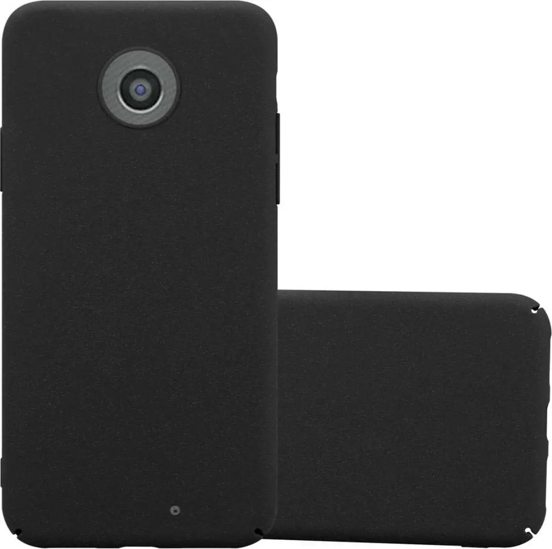 Cadorabo Hoesje geschikt voor Motorola MOTO G2 in FROSTY ZWART