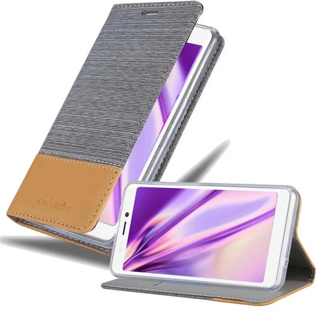 Cadorabo Hoesje geschikt voor WIKO JERRY 3 in LICHTGRIJS BRUIN