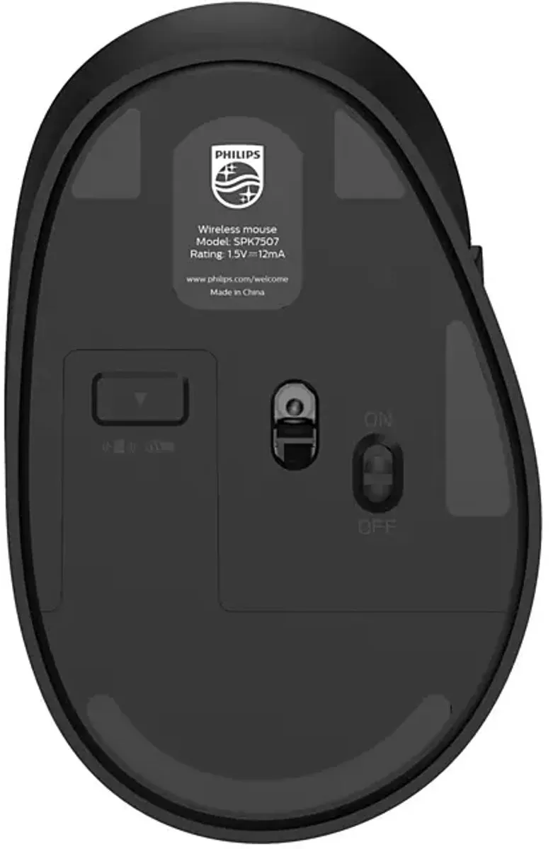 Philips SPK7507B/00 Draadloze Muis - 3200 DPI - Zwart