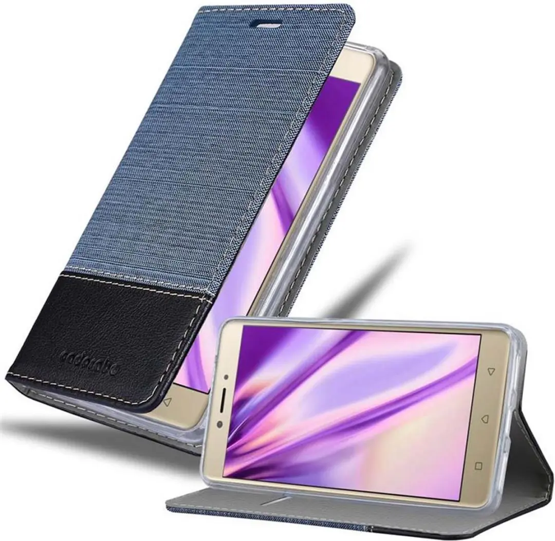 Cadorabo Hoesje geschikt voor Lenovo K6 NOTE in DONKERBLAUW ZWART