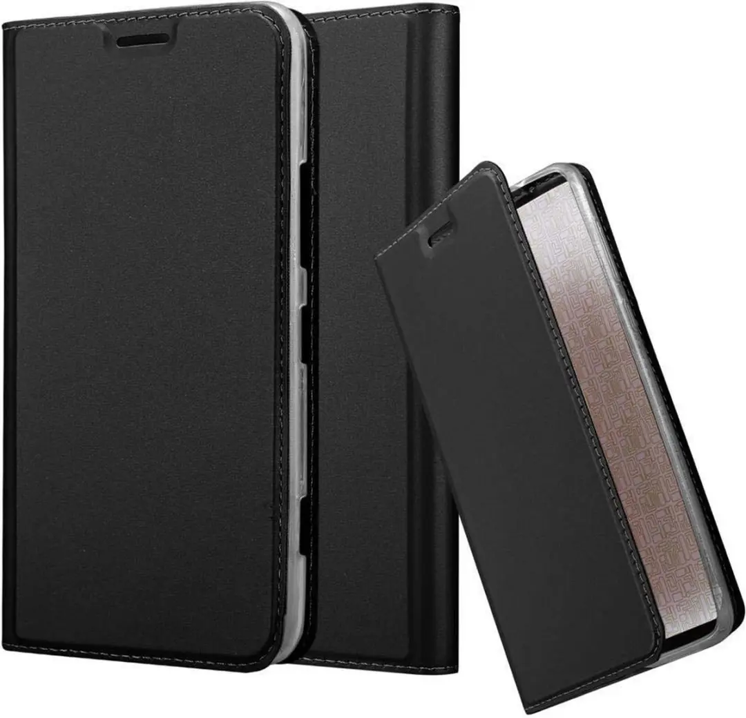 Cadorabo Hoesje geschikt voor Nokia Lumia 1320 in CLASSY ZWART