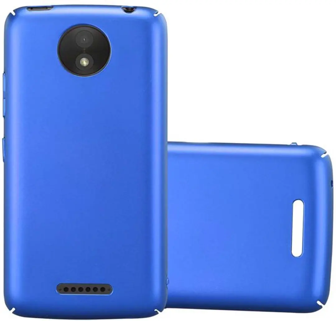 Cadorabo Hoesje geschikt voor Motorola MOTO C PLUS in METAAL BLAUW
