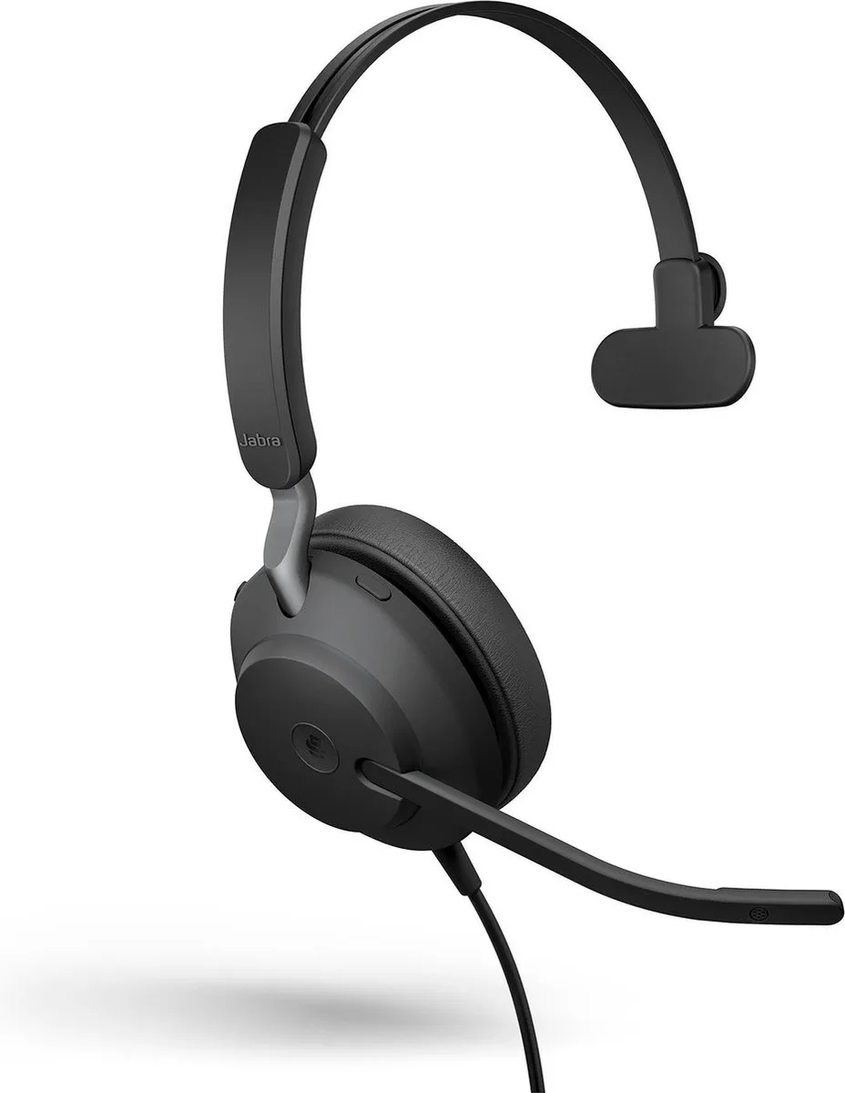 Jabra Evolve2 40 MS Mono USB-A Headset - Zwart - afbeelding 6 van 6