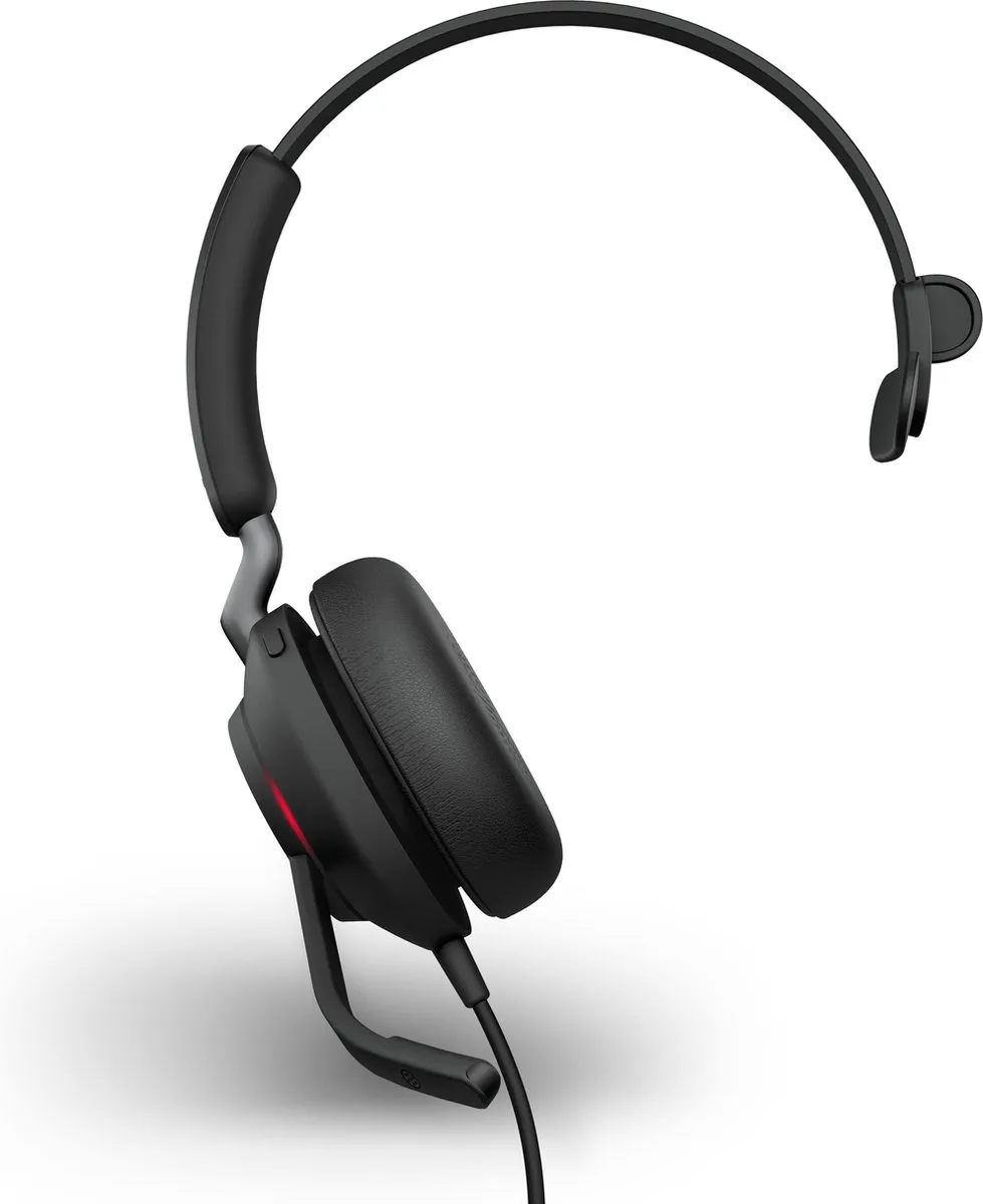 Jabra Evolve2 40 MS Mono USB-A Headset - Zwart