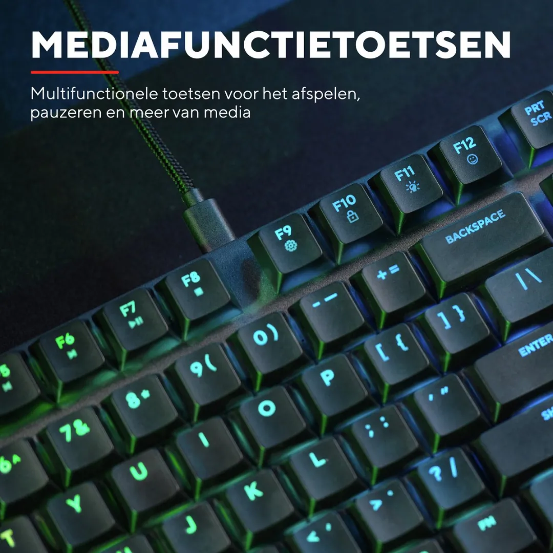 Trust GXT 868 Torix Draadloos Mechanisch Toetsenbord - White Switches
