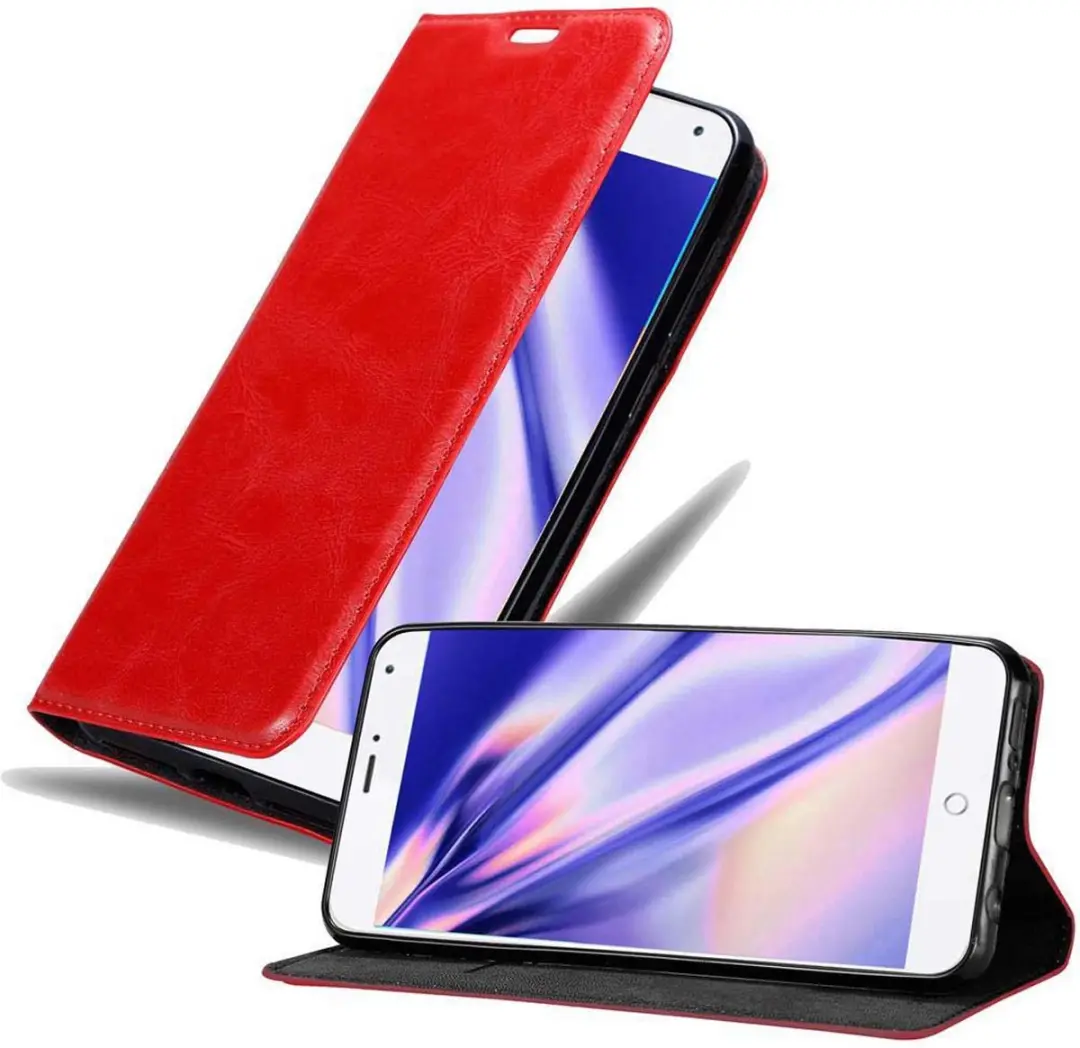 Cadorabo Hoesje geschikt voor MEIZU MX4 in APPEL ROOD