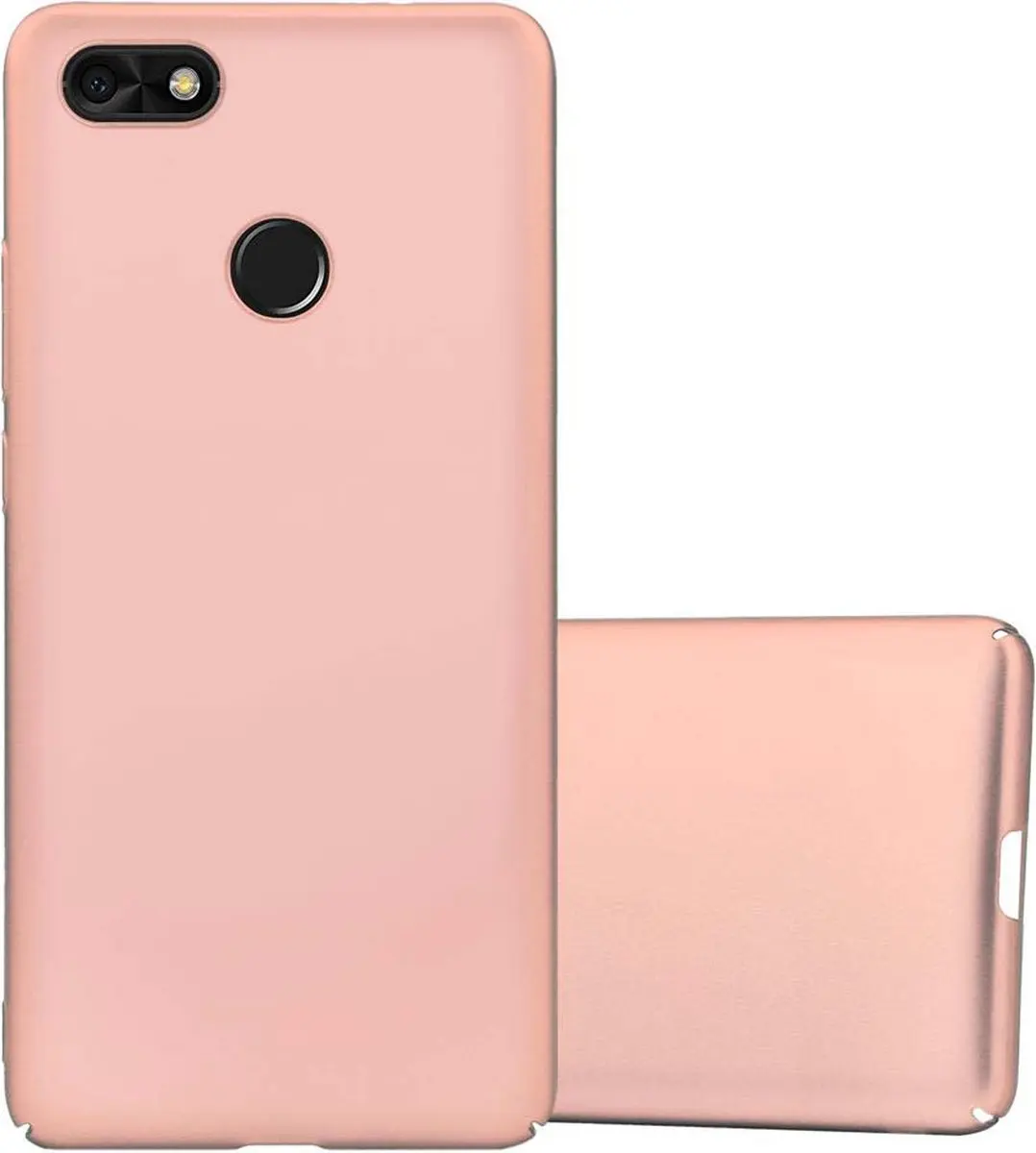 Cadorabo Hoesje geschikt voor Huawei Y6 PRO 2017 in METAAL ROSE GOUD