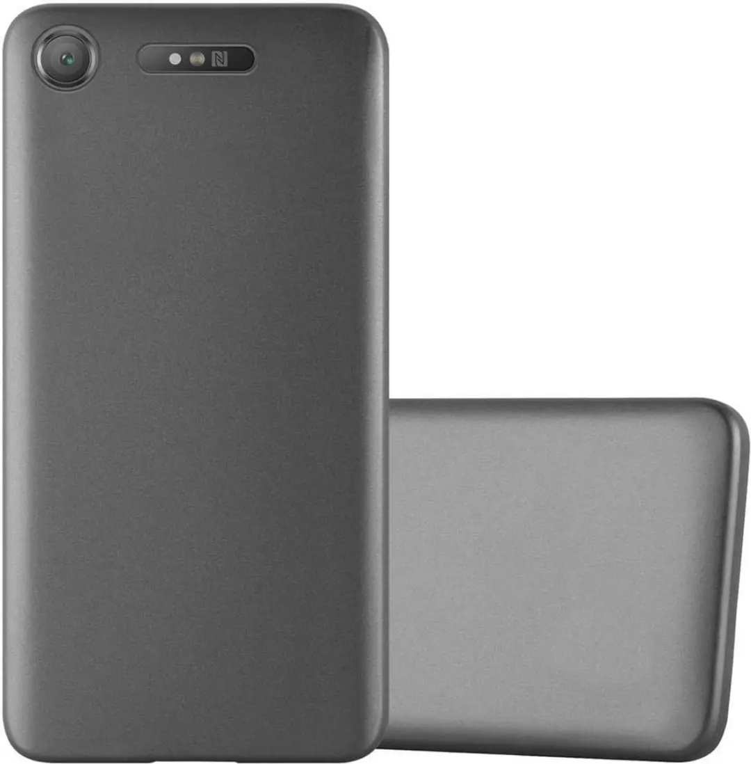 Cadorabo Hoesje geschikt voor Sony Xperia XZ1 in METALLIC GRIJS
