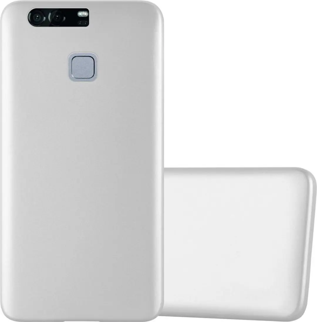 Cadorabo Hoesje geschikt voor Huawei P9 PLUS in METALLIC ZILVER