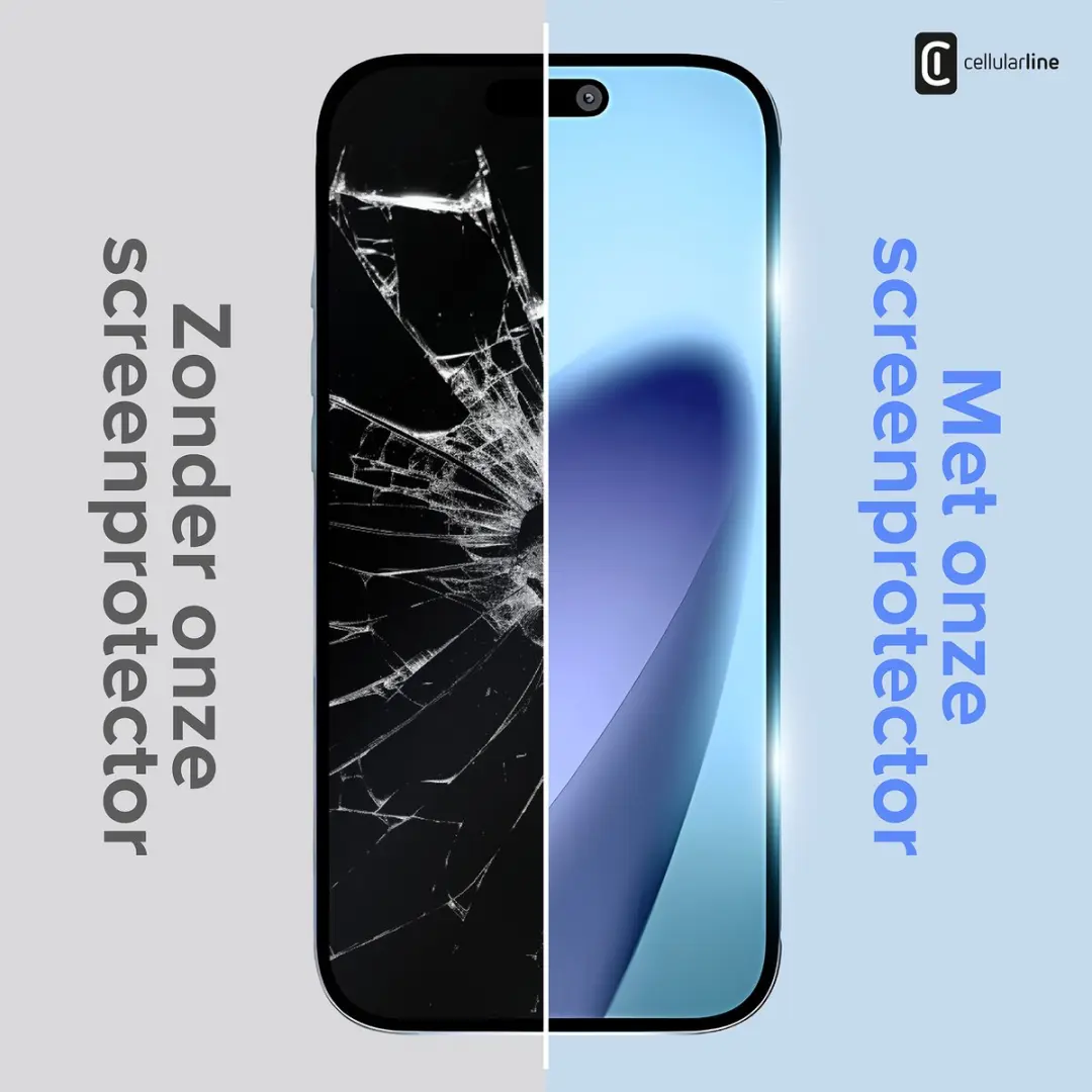 Cellularline 9H Screenprotector iPhone 16e - Transparant - afbeelding 2 van 6
