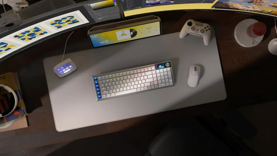 Corsair Vanguard Air 99 CH-91H901B-NA Draadloos Gamingtoetsenbord - Wit