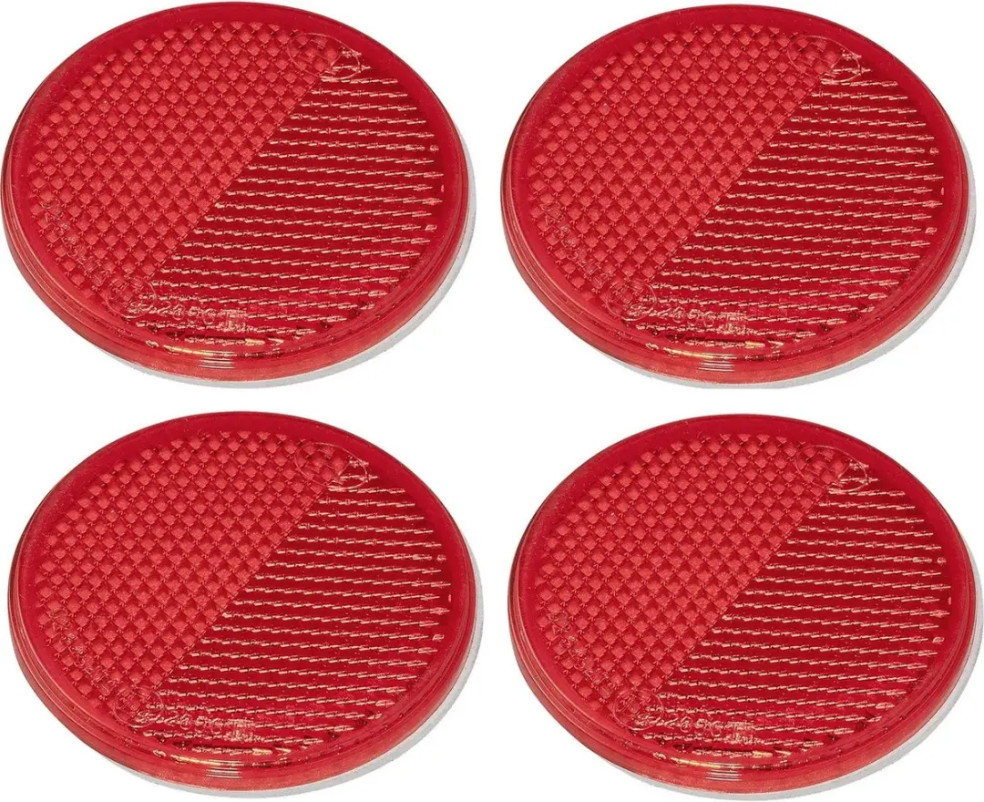 ProPlus Reflector - set 4x - rood - zelfklevend - 60mm - rond