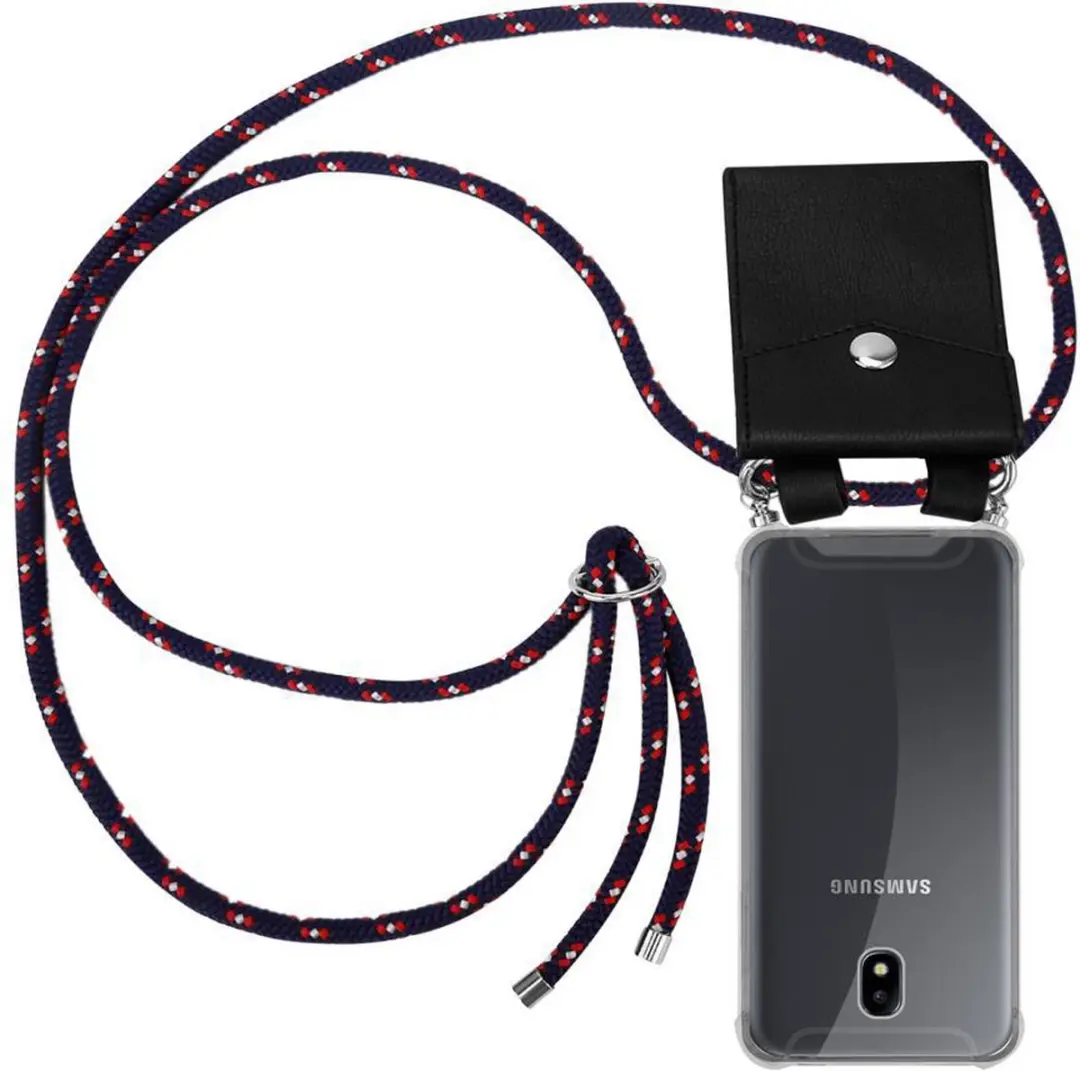 Cadorabo Hoesje geschikt voor Samsung Galaxy J5 2017 in BLAUW ROOD WITTE STIP