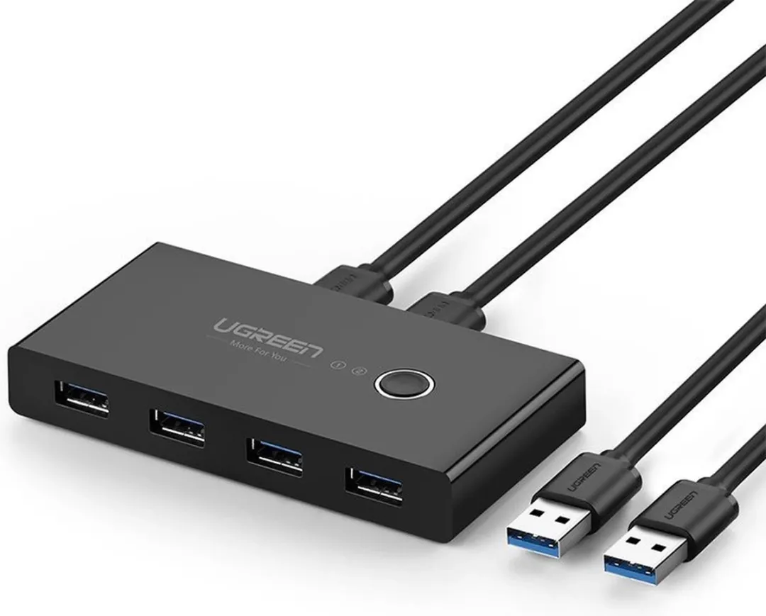 Ugreen US216 HUB-schakelaar 4x USB 3.2 Gen 1 - Zwart - afbeelding 6 van 6