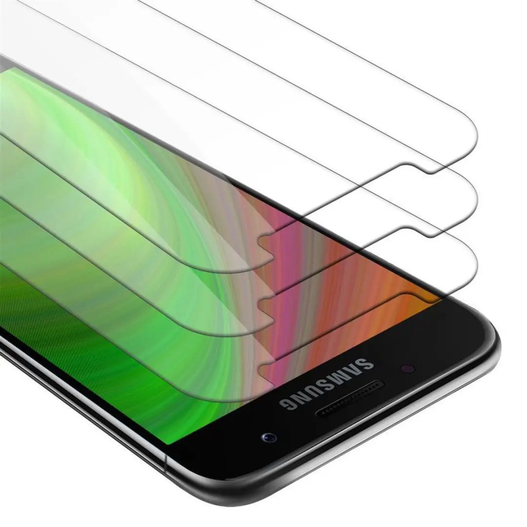 Cadorabo 3x Screenprotector geschikt voor Samsung Galaxy A7 2017