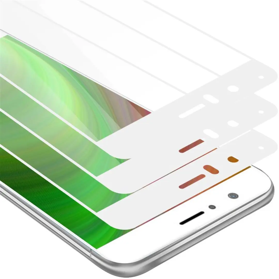 Cadorabo 3x Screenprotector geschikt voor Honor V8 Volledig scherm pantserfolie