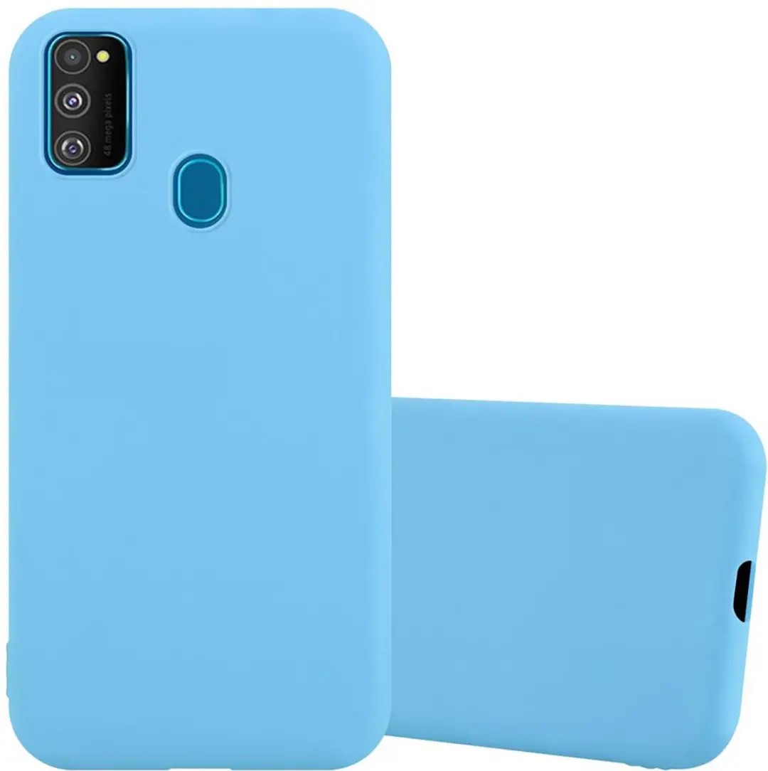 Cadorabo Hoesje geschikt voor Samsung Galaxy M21 / M30s in CANDY BLAUW