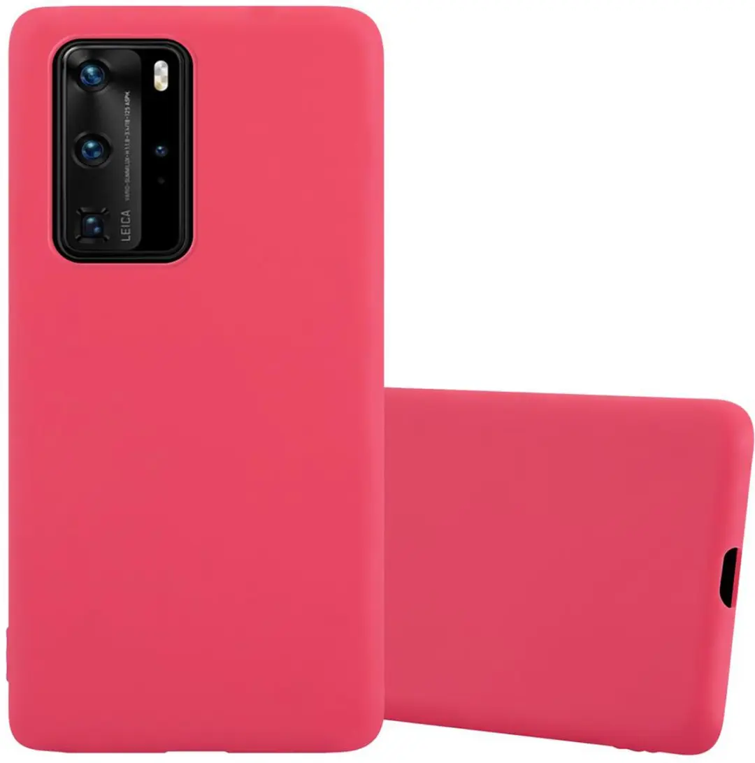 Cadorabo Hoesje geschikt voor Huawei P40 PRO / P40 PRO+ in CANDY ROOD